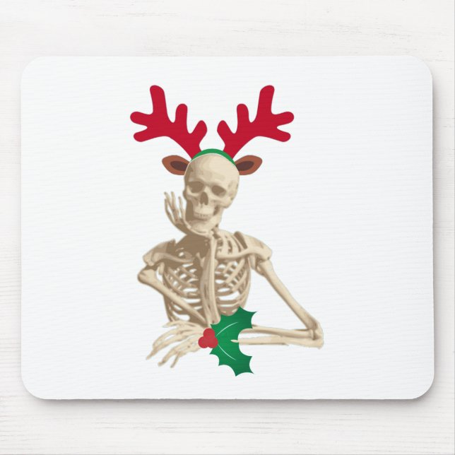 skeleton nightmare christmas mouse mat (Front)