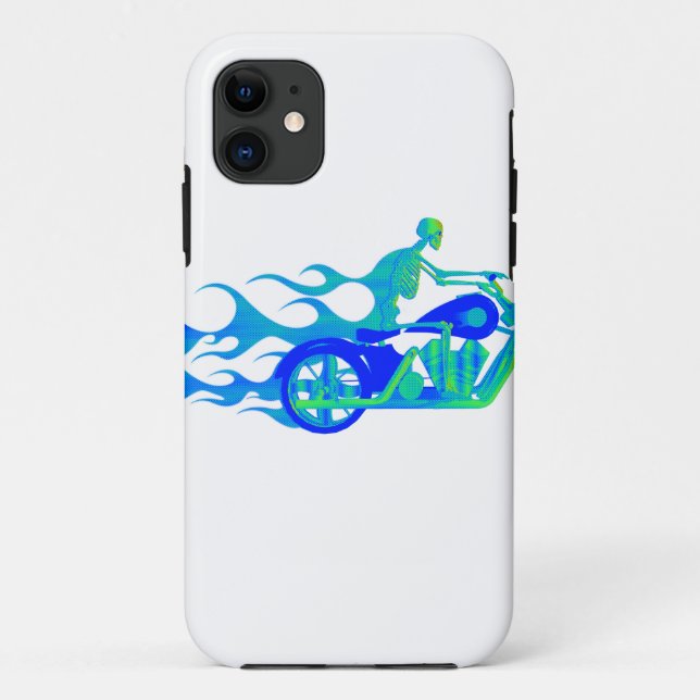 Skeleton on a Motorcycle Case-Mate iPhone Case (Back)