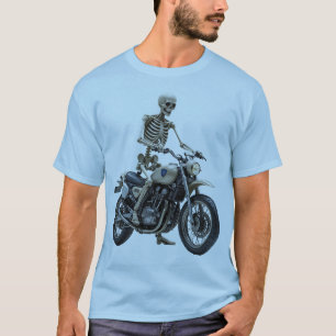 Skeleton On Motorbike Men's Basic T-Shirt