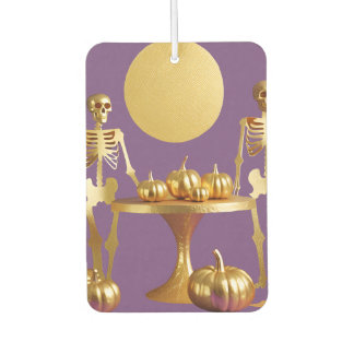 Skeleton Party - Purple & Gold Car Air freshener