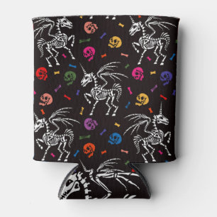 Skeleton Pegasus: colourful skulls pattern. Can Cooler