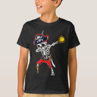 Skeleton Pirate & Softball Ball Halloween Cost