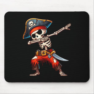 Skeleton Pirate Halloween Kids Pirate Mouse Mat