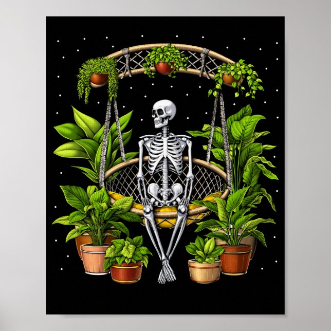 Skeleton Plants Lover Poster (Front)