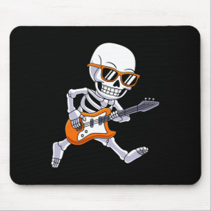 Skeleton Playing Guitar Rock And Roll Boys Kids  Mouse Mat