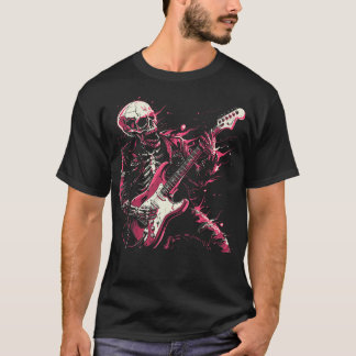 Skeleton playing guitar T-Shirt
