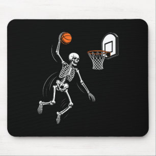 Skeleton Playing Sketll Funny Halloween Men Boy Ki Mouse Mat