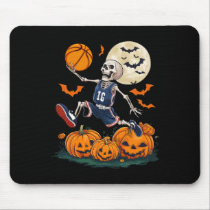 Skeleton Playing Sketll Halloween Men Boys Sketll Mouse Mat