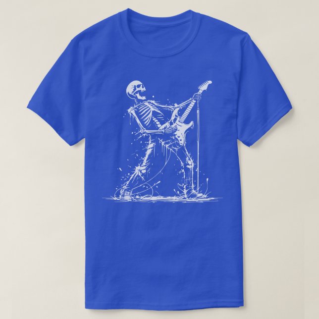 skeleton playing the guitar 1 T-Shirt (Design Front)