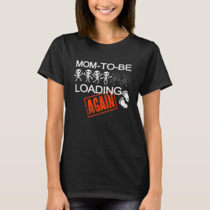 skeleton pregnancy halloween mum loading expecting T-Shirt