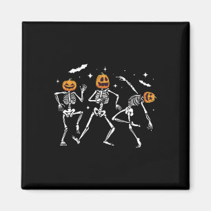 Skeleton Pumpkin Halloween  Magnet
