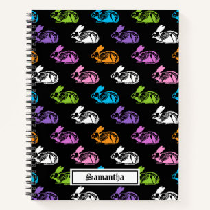 Skeleton Rabbits Pattern Notebook