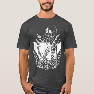 Skeleton Reading Book Bookworm Book Lover Bookish T-Shirt
