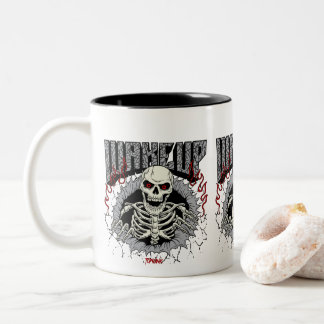 Skeleton Resurgence Poster Two-Tone Coffee Mug