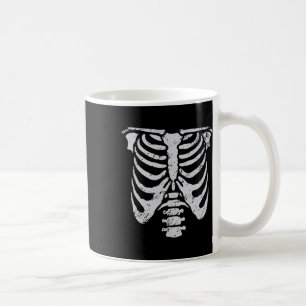 Skeleton Rib Cage Flower Easy Halloween Costume  Coffee Mug