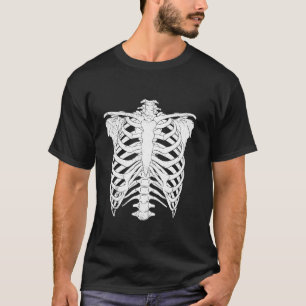Skeleton Rib Cage Graphic graphic for Halloween Lo T-Shirt