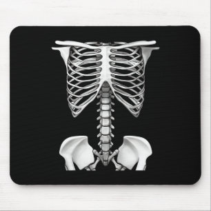 Skeleton Rib Cage Halloween Costume Gifts For Men Mouse Mat