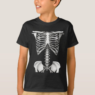 Skeleton Rib Cage Halloween Costume Gifts For Men T-Shirt