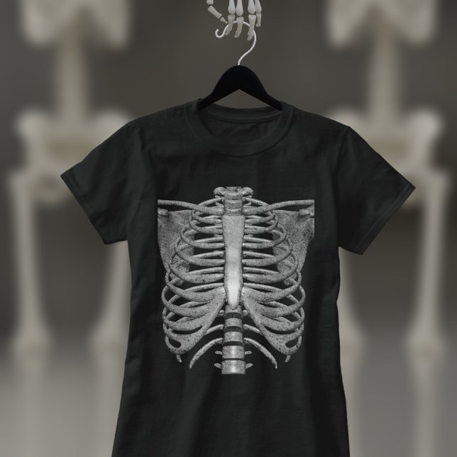 Skeleton Ribs Easy Halloween Costume Boys T-Shirt (Classic Skeleton Ribs Easy Halloween Costume Tee. Throw it on and your done)