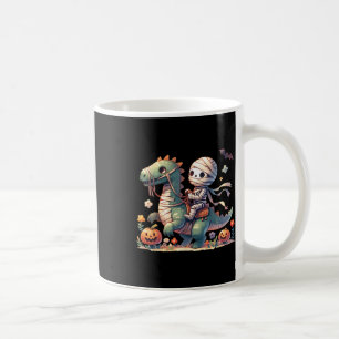 Skeleton Riding Dragon Halloween Pumpkin Theme Kid Coffee Mug