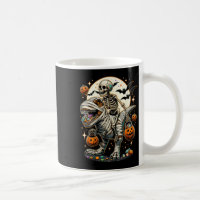 Skeleton Riding Mummy Dinosaur T Rex Kids Boys Men