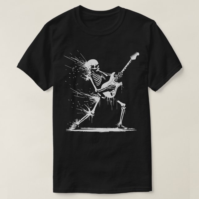 skeleton rock and roll 1 T-Shirt (Design Front)