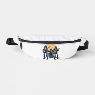 Skeleton Rock Band � Funny Halloween Shirt Bum Bags