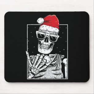Skeleton Rock Hand Halloween Christmas Rock Music Mouse Mat