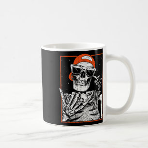 Skeleton Rocker Hand Halloween Costume Cool Music  Coffee Mug
