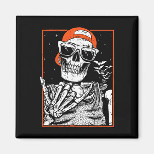 Skeleton Rocker Hand Halloween Costume Cool Music Magnet