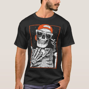 Skeleton Rocker Hand Halloween Costume Cool Music  T-Shirt