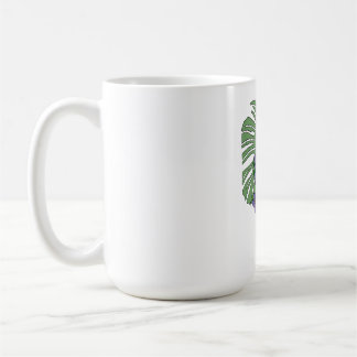 Skeleton Rose and Monstera Coffee Mug