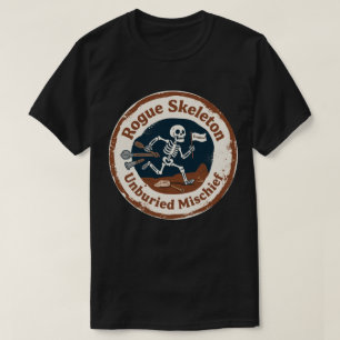 Skeleton Running With Tools Humour T-Shirt