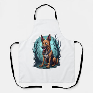 Skeleton Shepherd Dog Apron