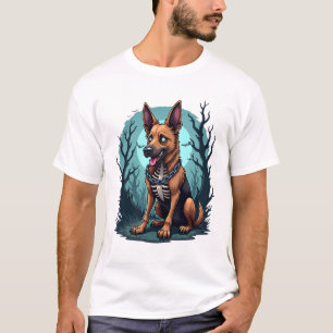 Skeleton Shepherd Dog T-Shirt