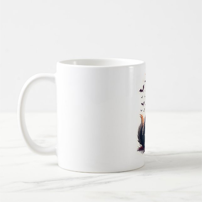 Skeleton Shiba Scream Coffee Mug (Left)