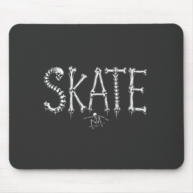Skeleton Skate bones Mouse Mat (Front)