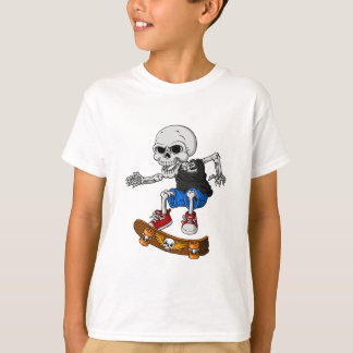 Skeleton Skateboard Children T-Shirt
