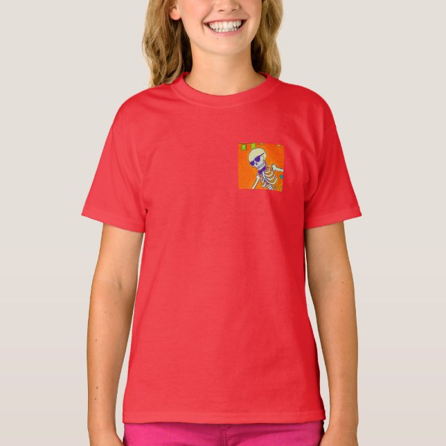 Skeleton Skateboard T-Shirt (Front)