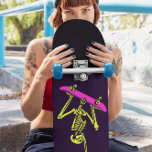 SKELETON SKATEBOARDING 'BONE TO BE WILD' SKATEBOAR SKATEBOARD<br><div class="desc">SKELETON SKATEBOARDING UPSIDE DOWN SKATEBOARD</div>