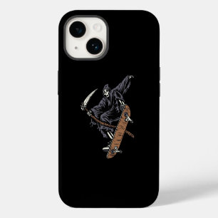 skeleton skateboarding iPhone 14 case