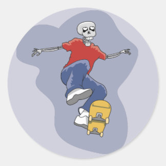 Skeleton Skateboarding stickers