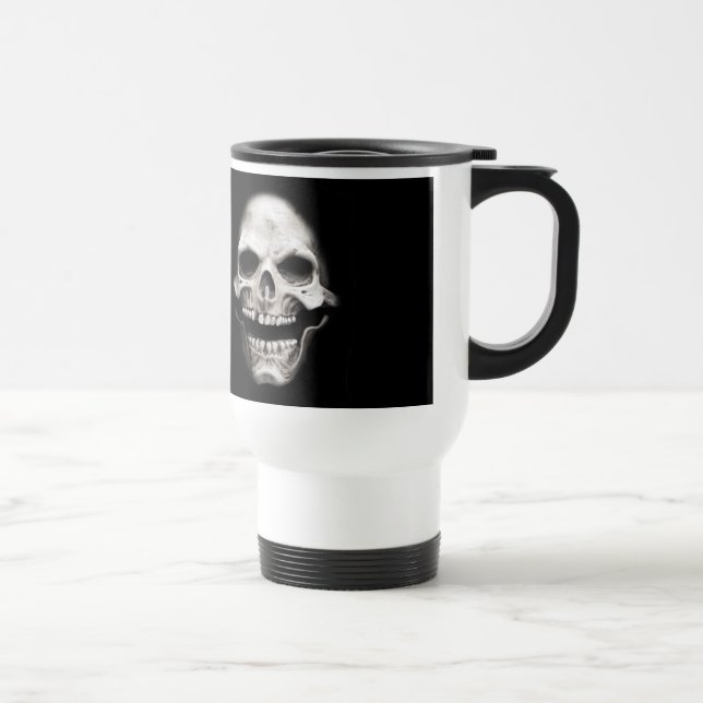 Skeleton Skull Travel Mug (Right)