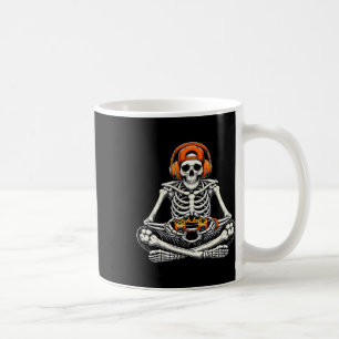 Skeleton Skull Video Game Gamer Men Boys Halloween Coffee Mug