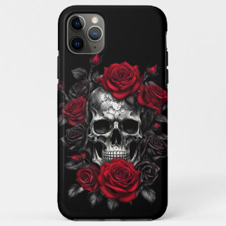 Skeleton Skulls and Roses iPhone / iPad case