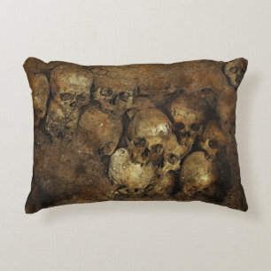 Skeleton Skulls Horror Pillow