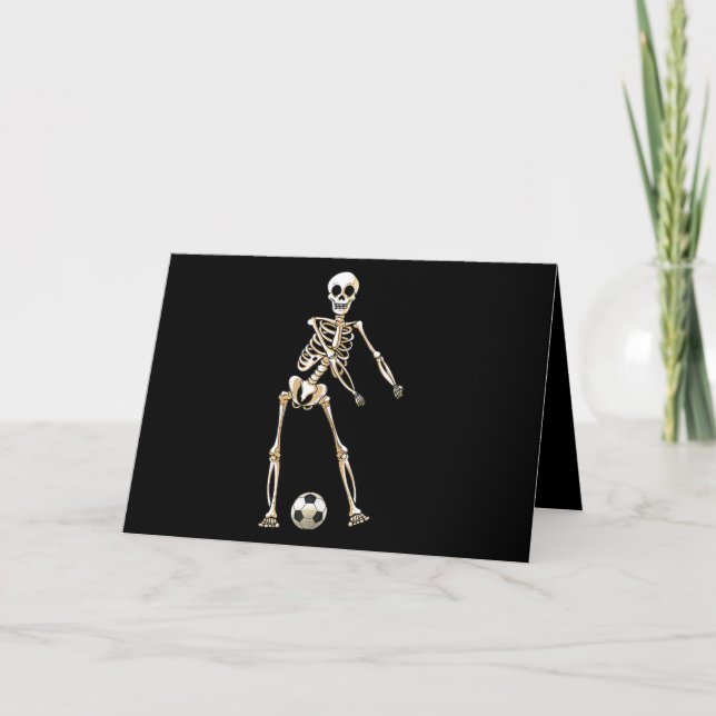 Skeleton Soccer Halloween Flossing Dance Cosplay Card (Front)