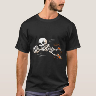 Skeleton soccer halloween goalkeeper boys kids T-Shirt