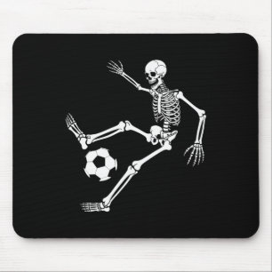 Skeleton Soccer Player Halloween Costume Enthusias Mouse Mat