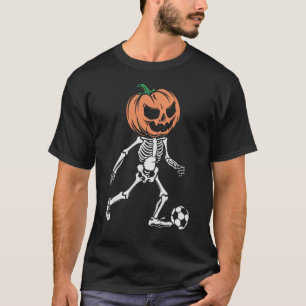Skeleton Soccer Player - Sports Vibe Halloween T-Shirt